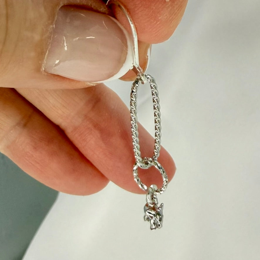 DANGLE ELEPHANT EARRING