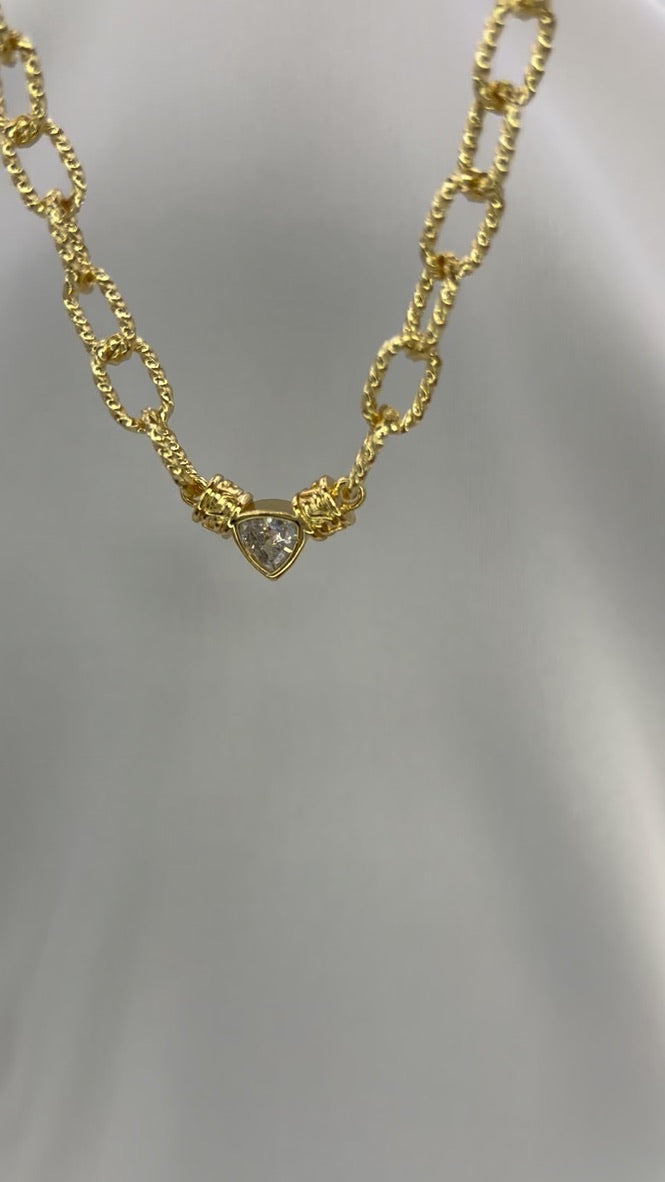 OVAL LINK CZ CHOKER