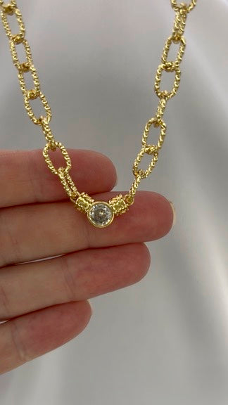 OVAL LINK CZ CHOKER