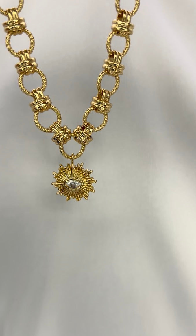 EVIL EYE CIRCLE NECKLACE