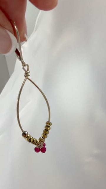 UNIQUE SILVER MARQUISE EARRINGS