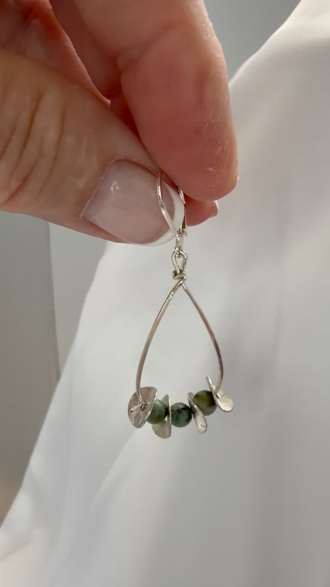 TURQUOISE LARGE TEARDROP EARRING