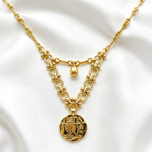 TIERED COIN NECKLACE