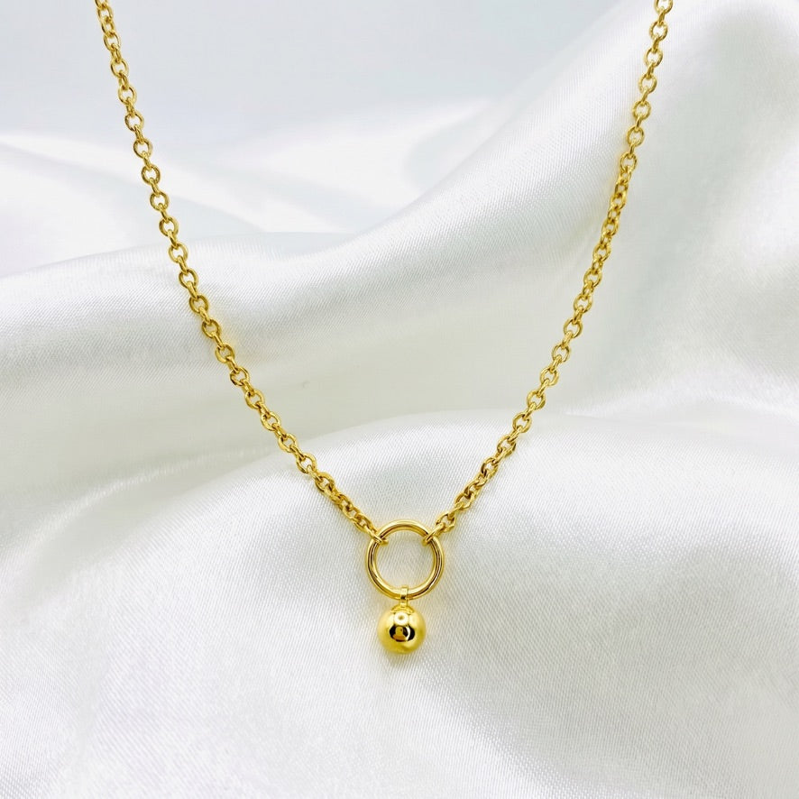 SIMPLE BALL NECKLACE