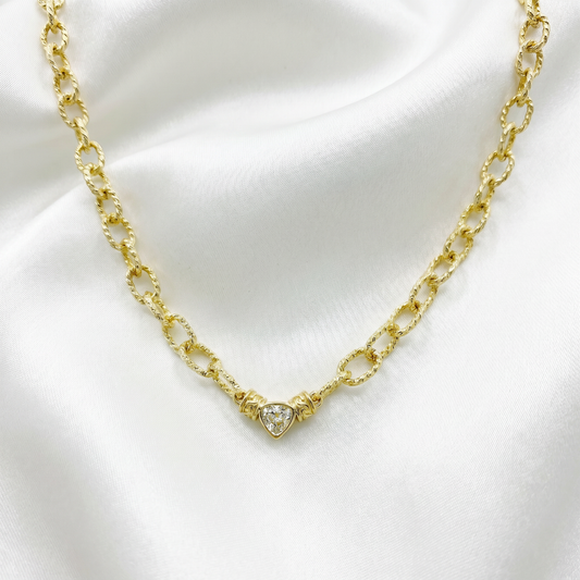 OVAL LINK CZ CHOKER