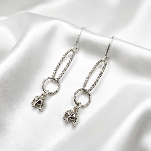 DANGLE ELEPHANT EARRING
