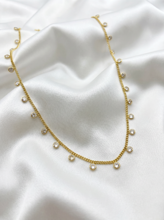 DROPPED CIRCLE NECKLACE