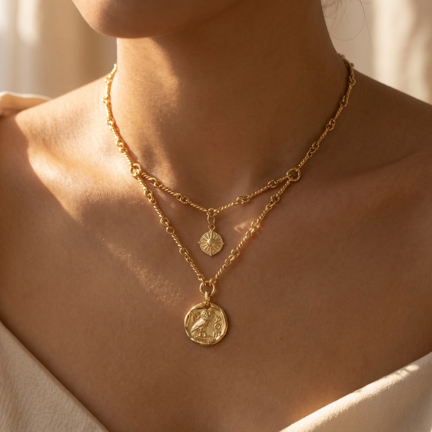 TWISTED LINK TIERED NECKLACE