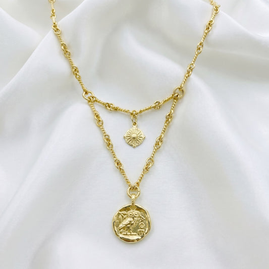 TWISTED LINK TIERED NECKLACE