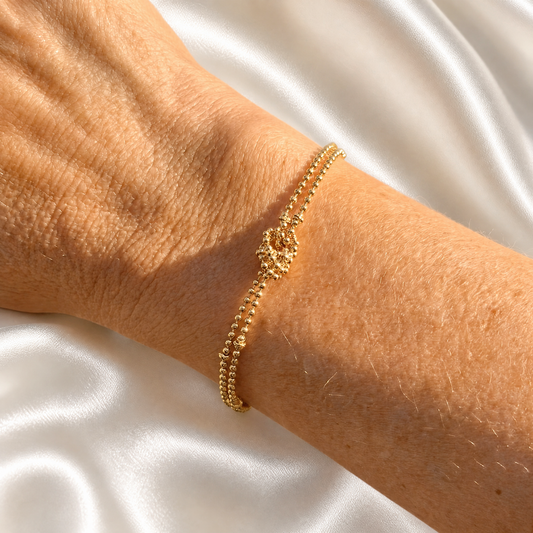 BALL CHAIN KNOT BRACELET