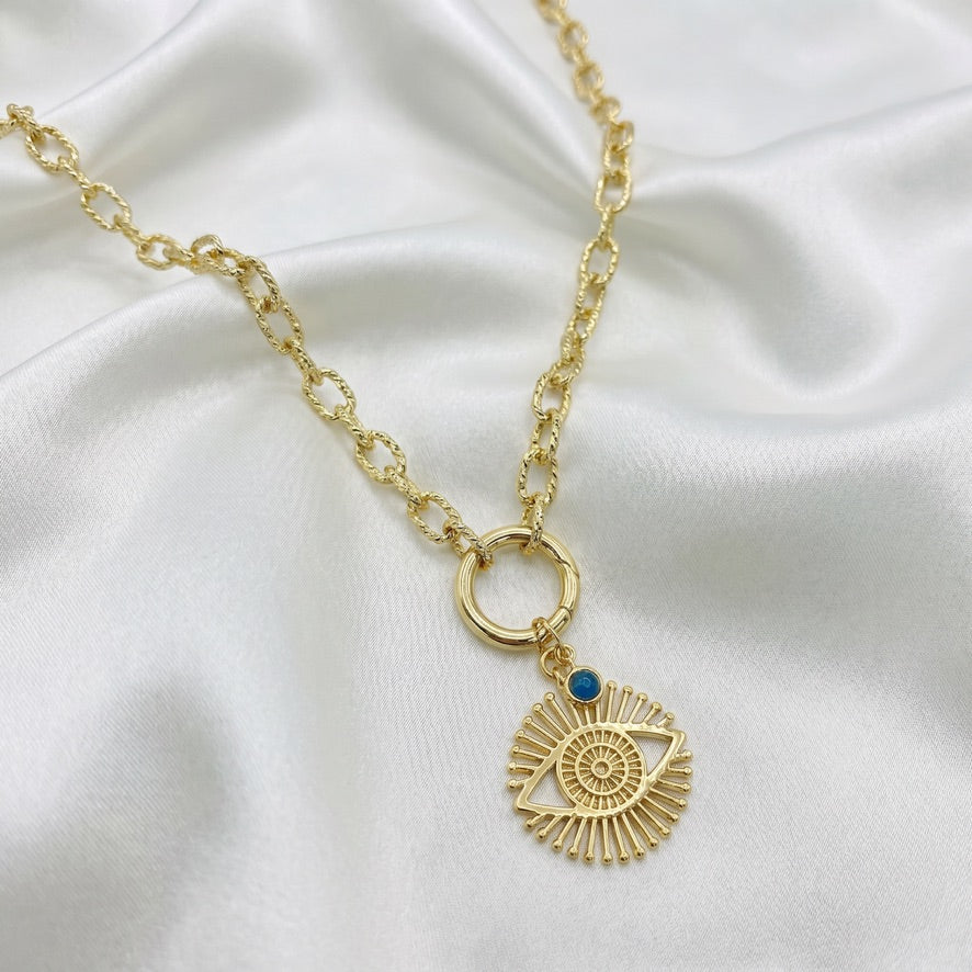 CHUNKY EVIL EYE NECKLACE