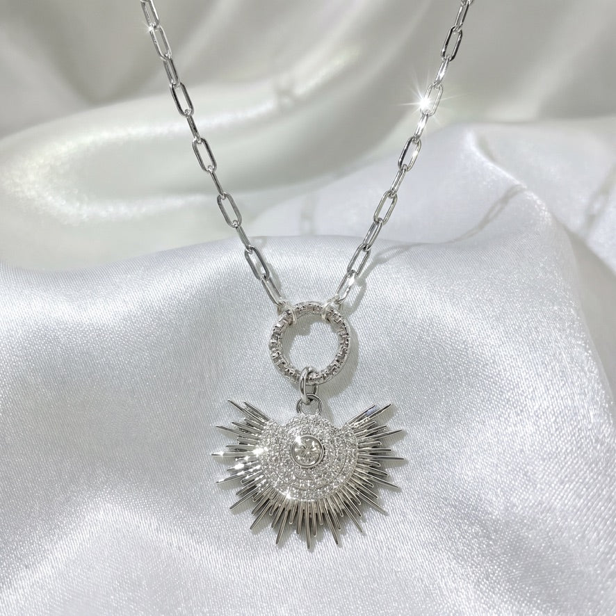 LARGE STERLING SILVER SUNBURST