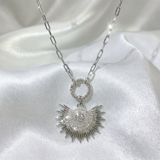 LARGE STERLING SILVER SUNBURST