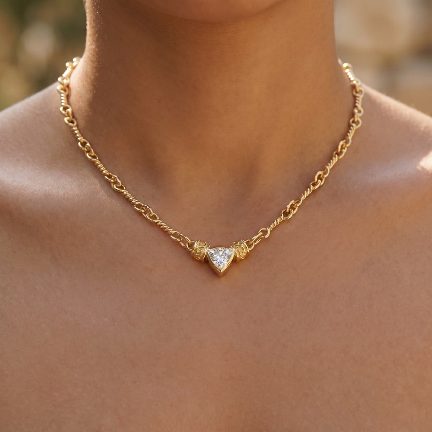 LONG TWISTED LINK CHOKER