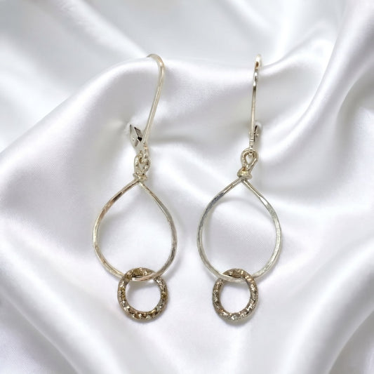 SMALL SILVER TEARDROP EARRING
