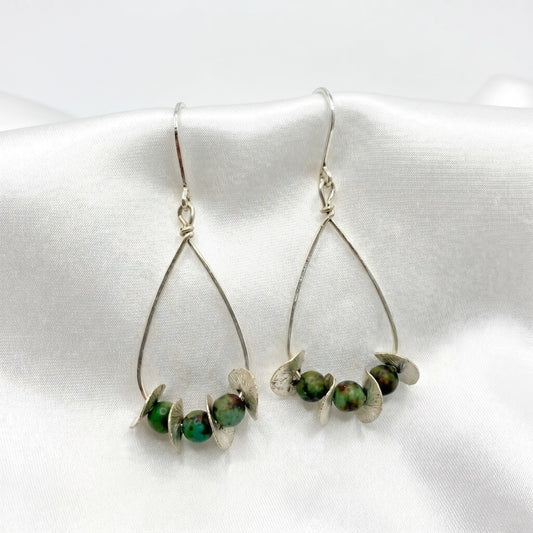 TURQUOISE LARGE TEARDROP EARRING